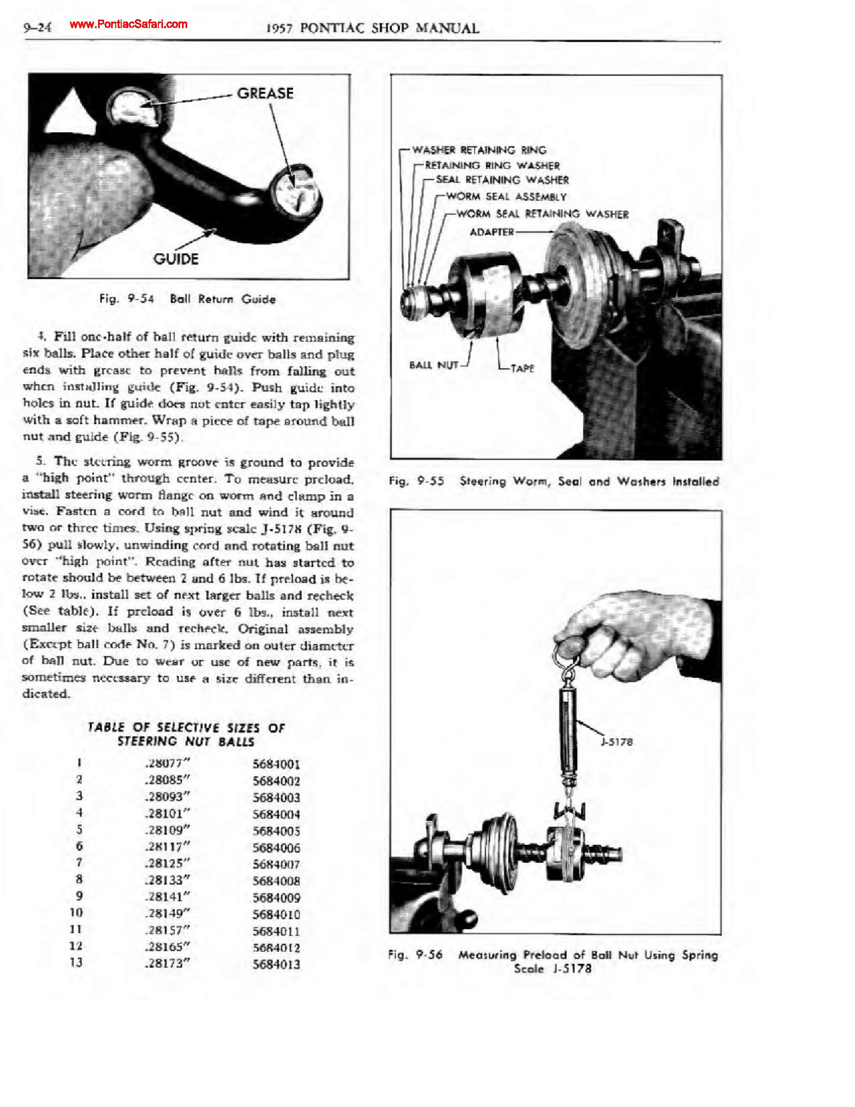 1957 Pontiac Shop Manual Steering Page 25 Of 40